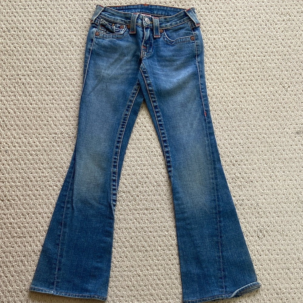True Religion Dark Blue Flare Jeans